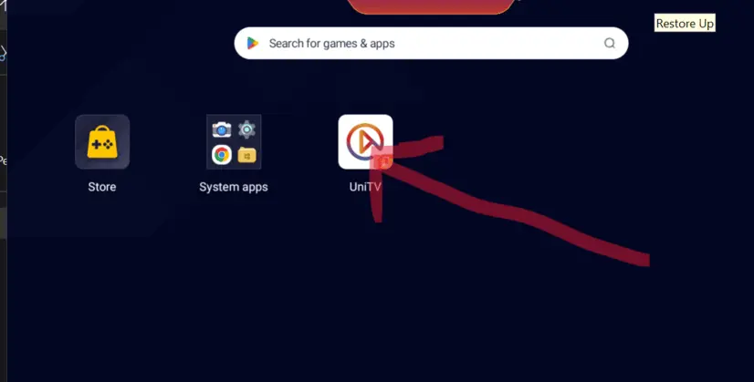 UniTV APK para PC | Download e Instalação no Windows e Mac 5 Ícone do aplicativo Unitv na página inicial do BlueStacks