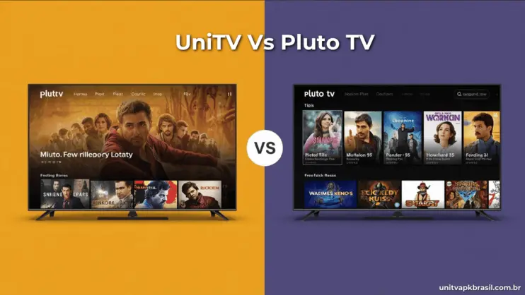 UNITV APK vs Pluto TV: Qual App de TV é Melhor? 2 Comparação entre os APKs do UNITV e do Pluto TV